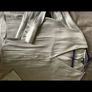 (2for$25) Dynamite Silver M Blouse Top